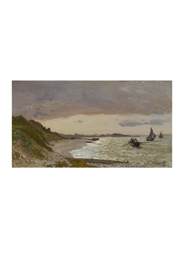 Affiche « Bord de la mer à Sainte-Adresse »