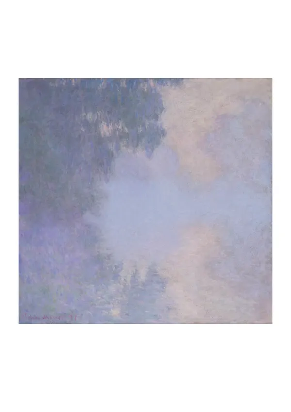 Affiche « Bras de Seine près de Giverny, brouillard »