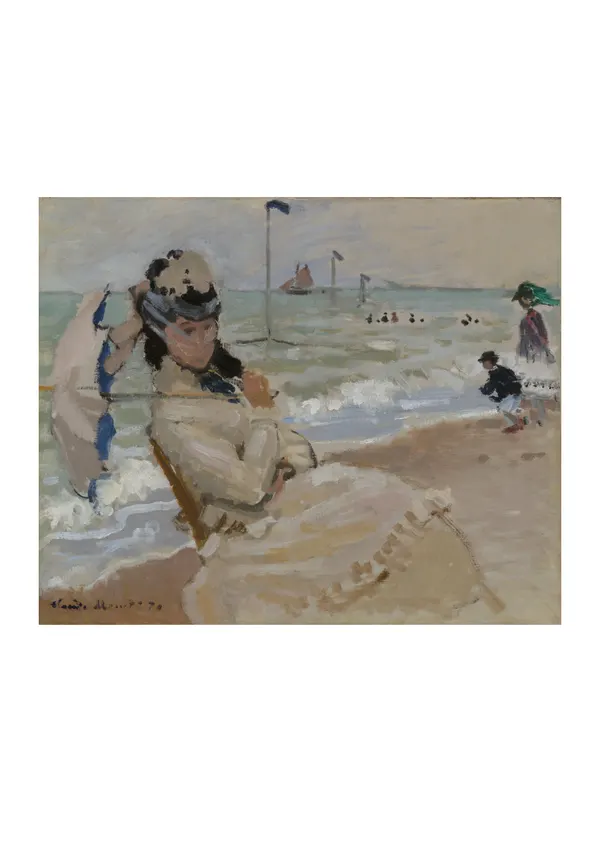 Affiche « Camille sur la plage à Trouville »