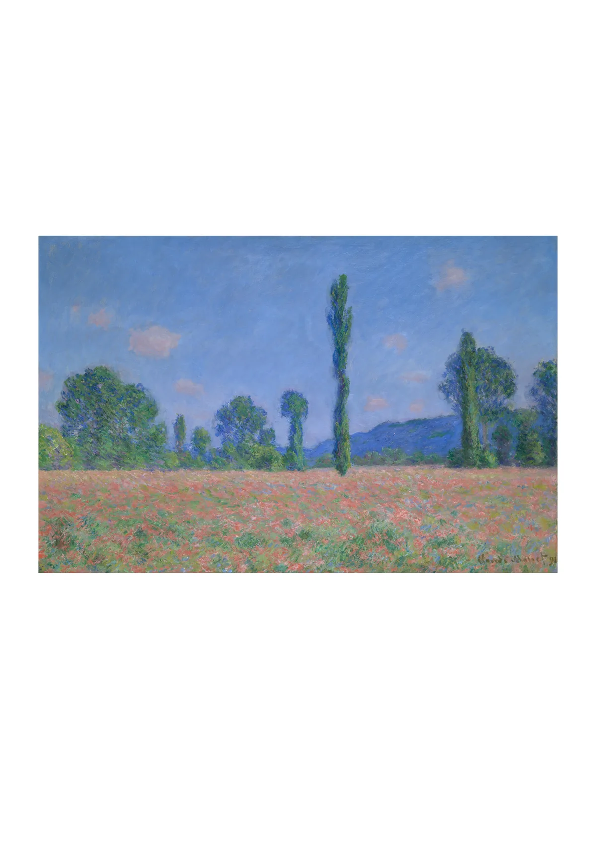Affiche « Champ de coquelicots, Giverny »