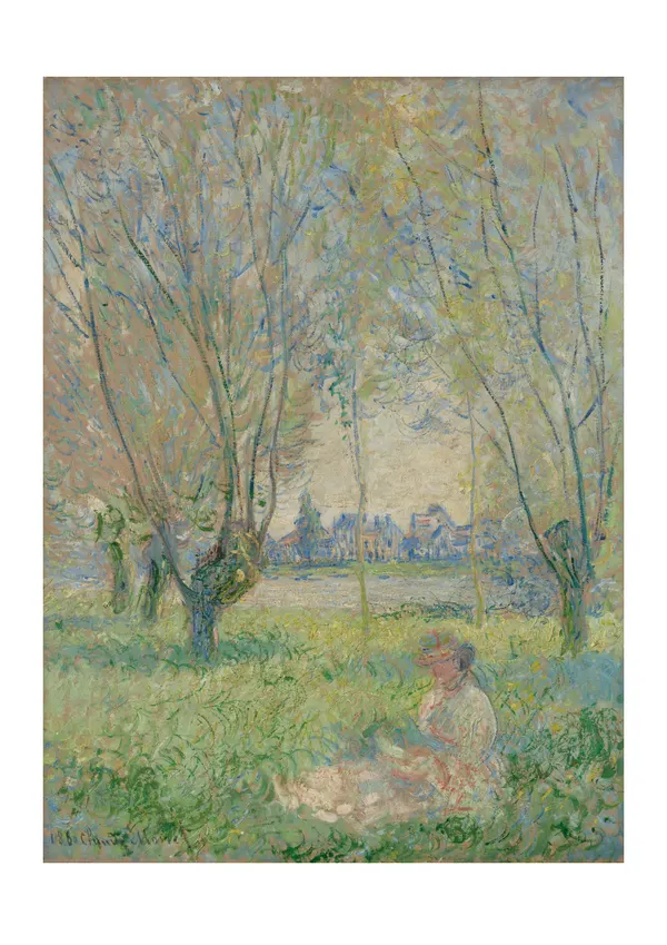 Affiche « Femme assise sous les saules »