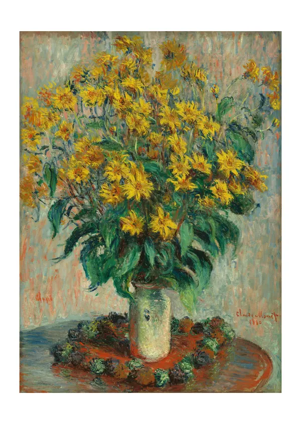Affiche « Fleurs de topinambour »