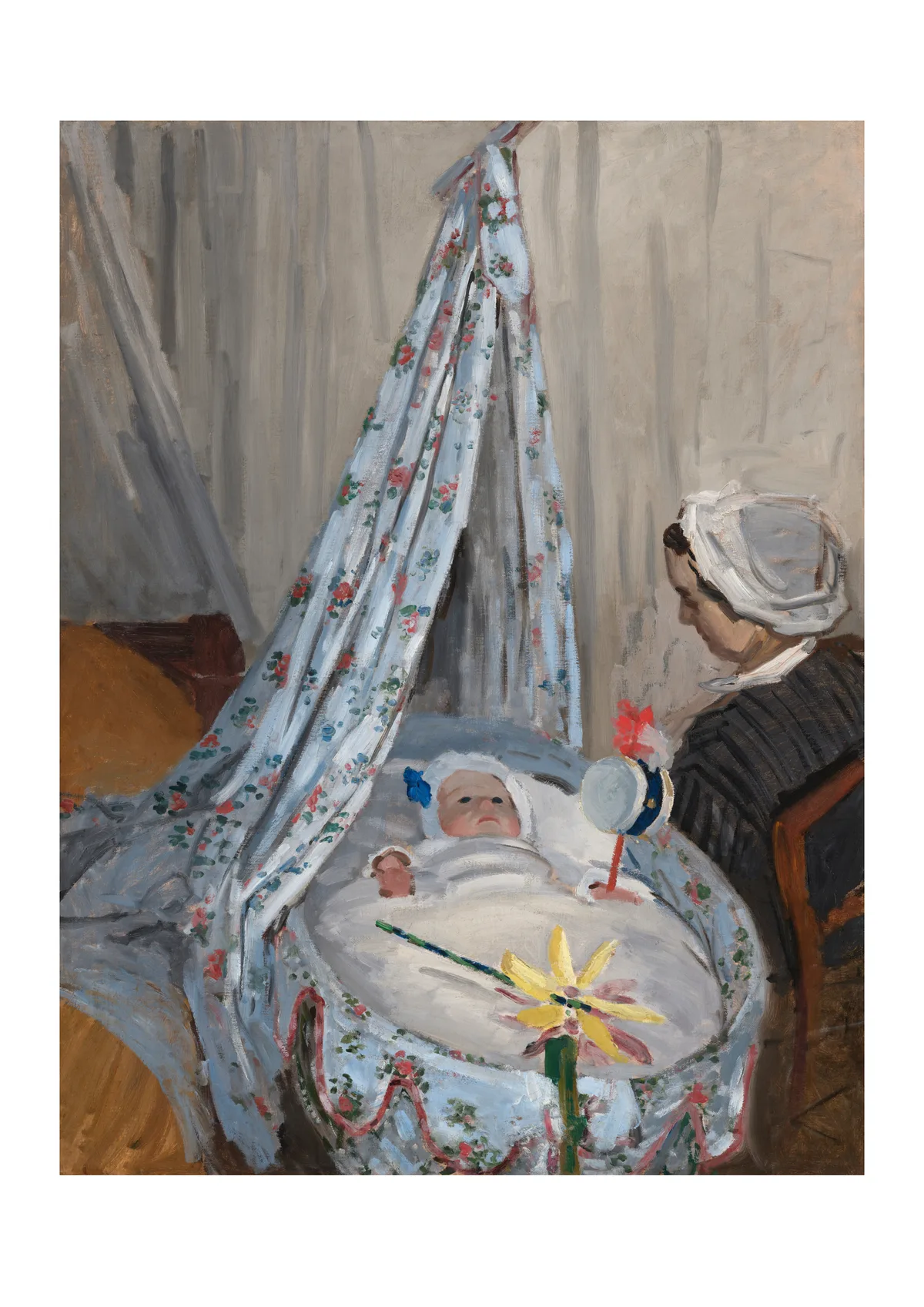 Affiche « Jean Monet dans son berceau »