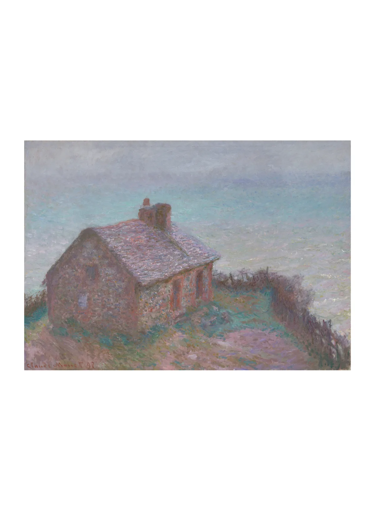 Affiche « La Cabane du douanier à Varengeville »