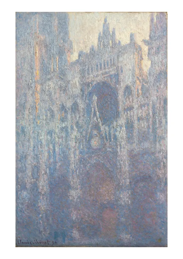 Affiche « La Cathédrale de Rouen, le portail, effet du matin »