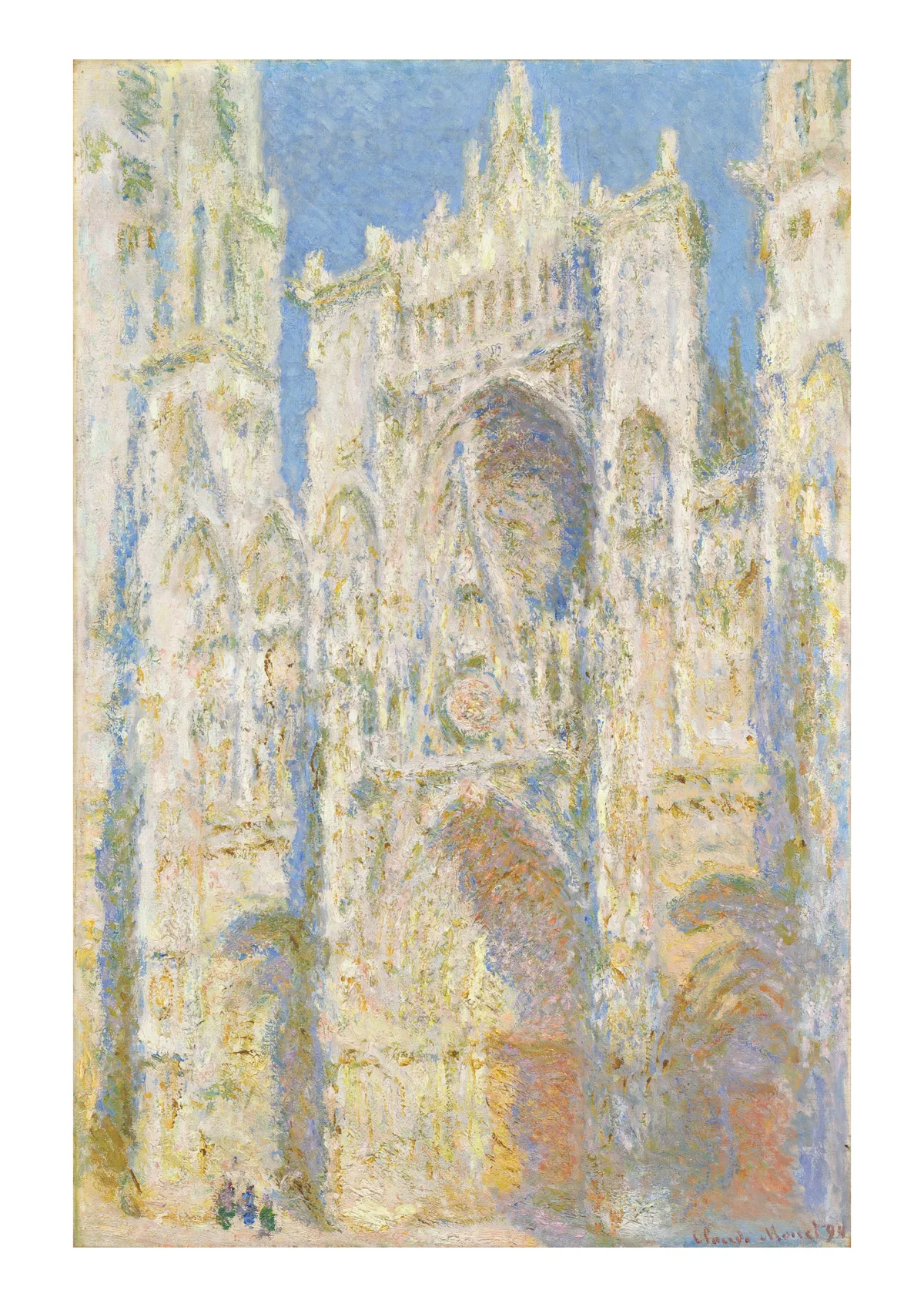 Affiche « La Cathédrale de Rouen, le portail, plein soleil »