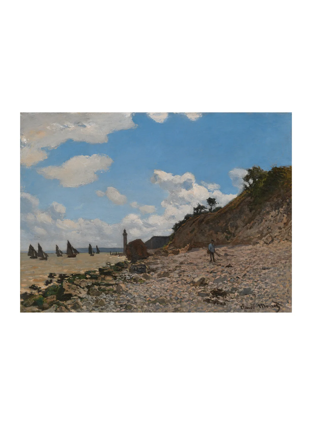 Affiche « La Plage à Honfleur »