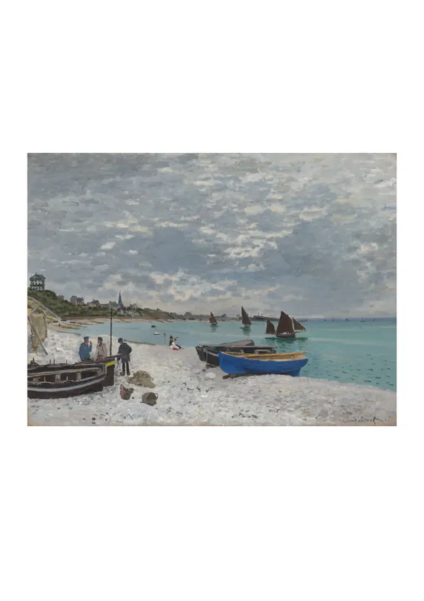 Affiche « La Plage à Sainte-Adresse »