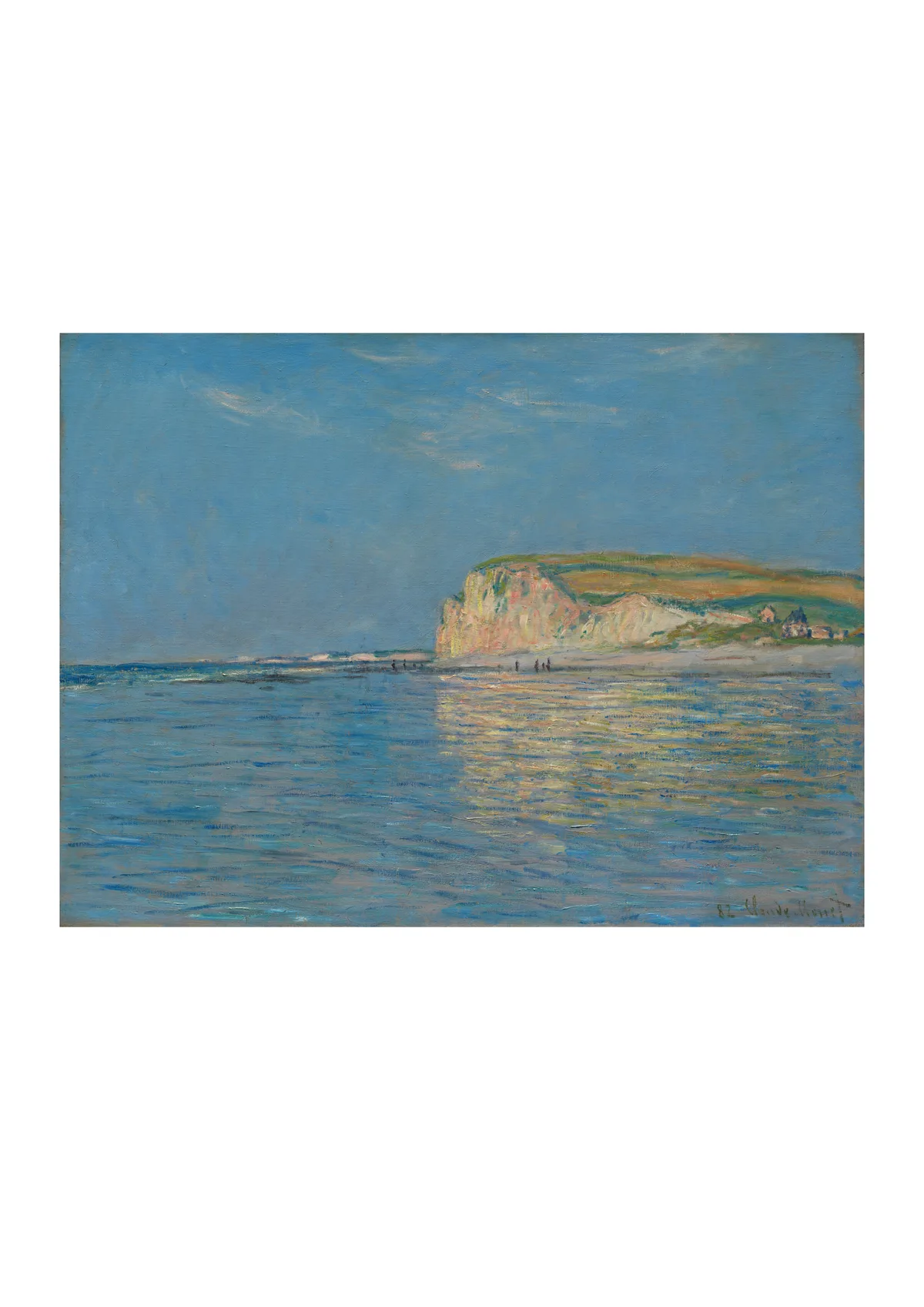 Affiche « Marée basse à Pourville, près de Dieppe »
