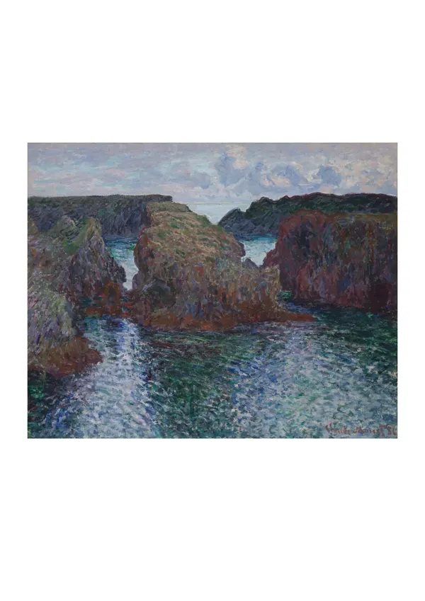 Affiche « Rochers à Port-Goulphar, Belle-Île »