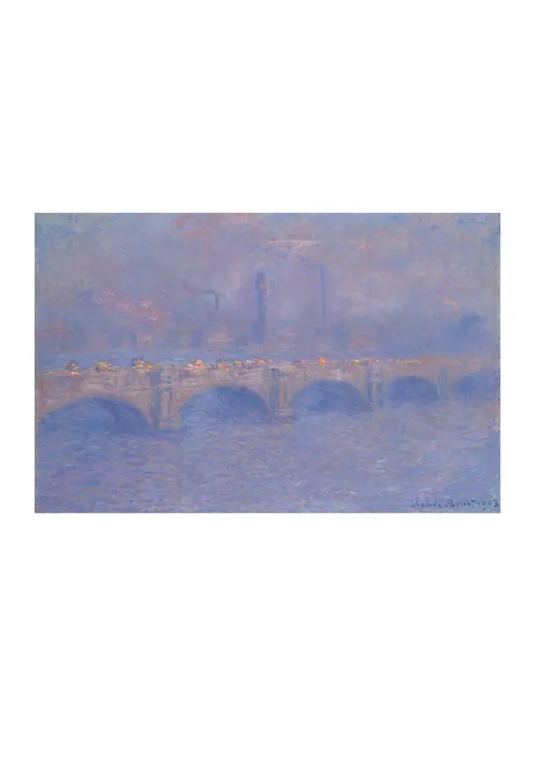 Affiche « Waterloo Bridge, effet de soleil »