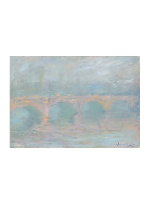 Affiche « Waterloo Bridge, Londres, au coucher du soleil »