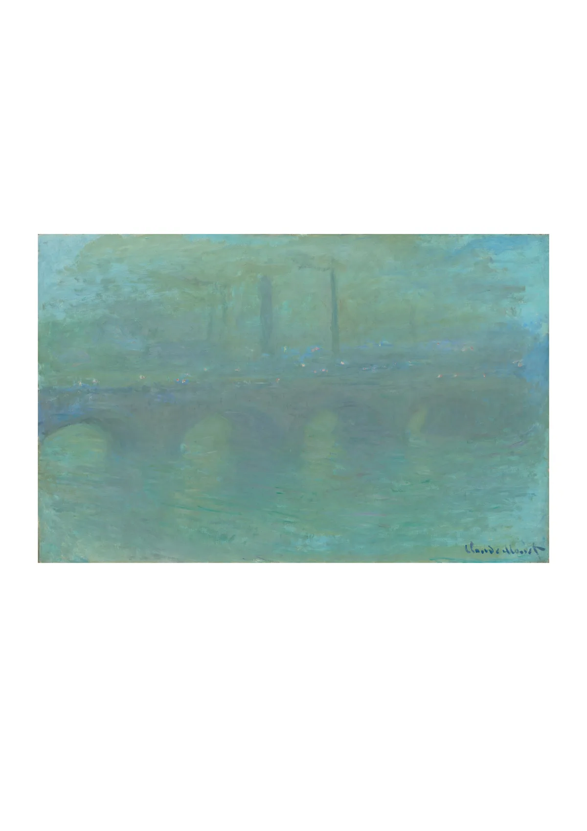 Affiche « Waterloo Bridge, Londres, au crépuscule »