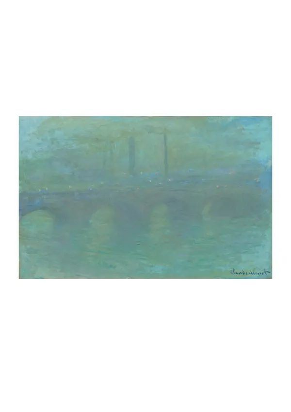Affiche « Waterloo Bridge, Londres, au crépuscule »