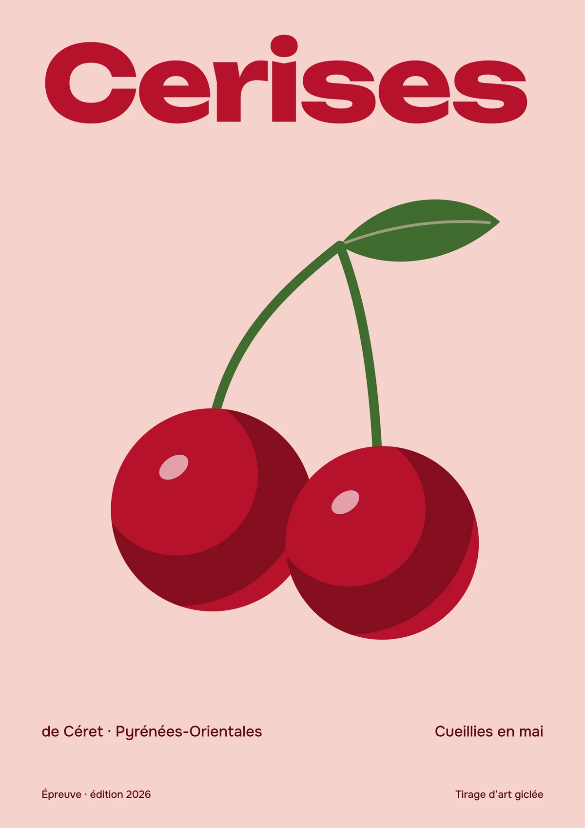 Affiche « Cerises »