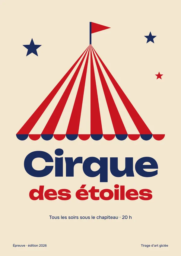 Affiche « Cirque des étoiles »