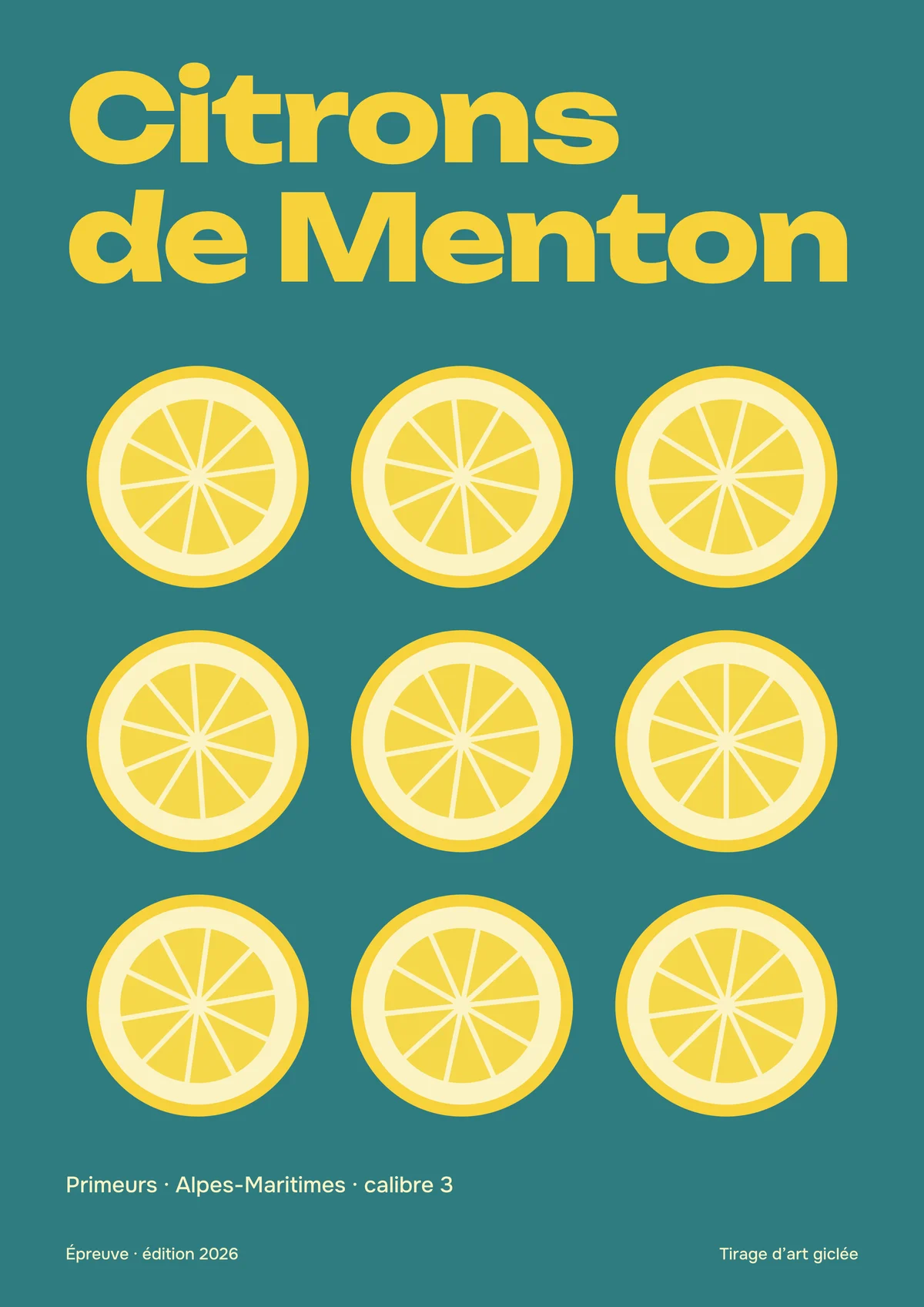 Affiche « Citrons de Menton »