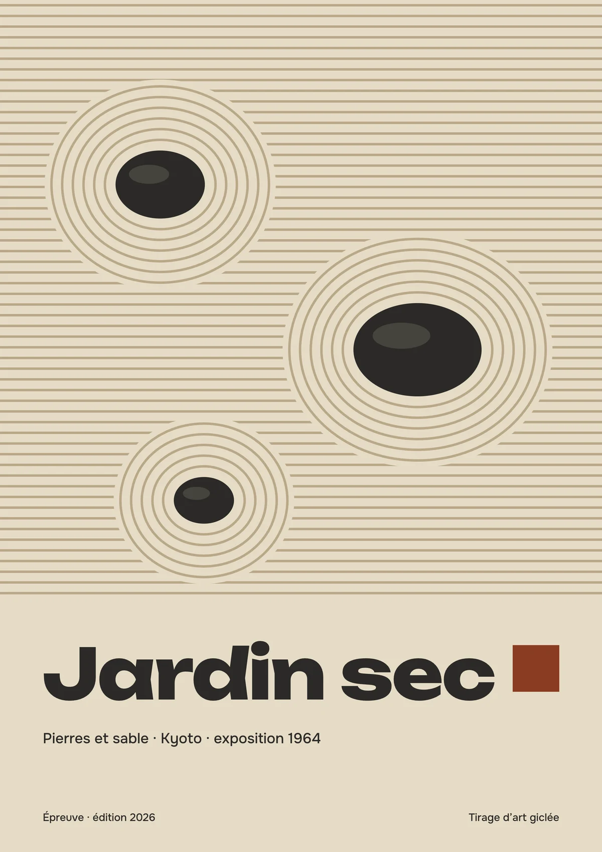 Affiche « Jardin sec »