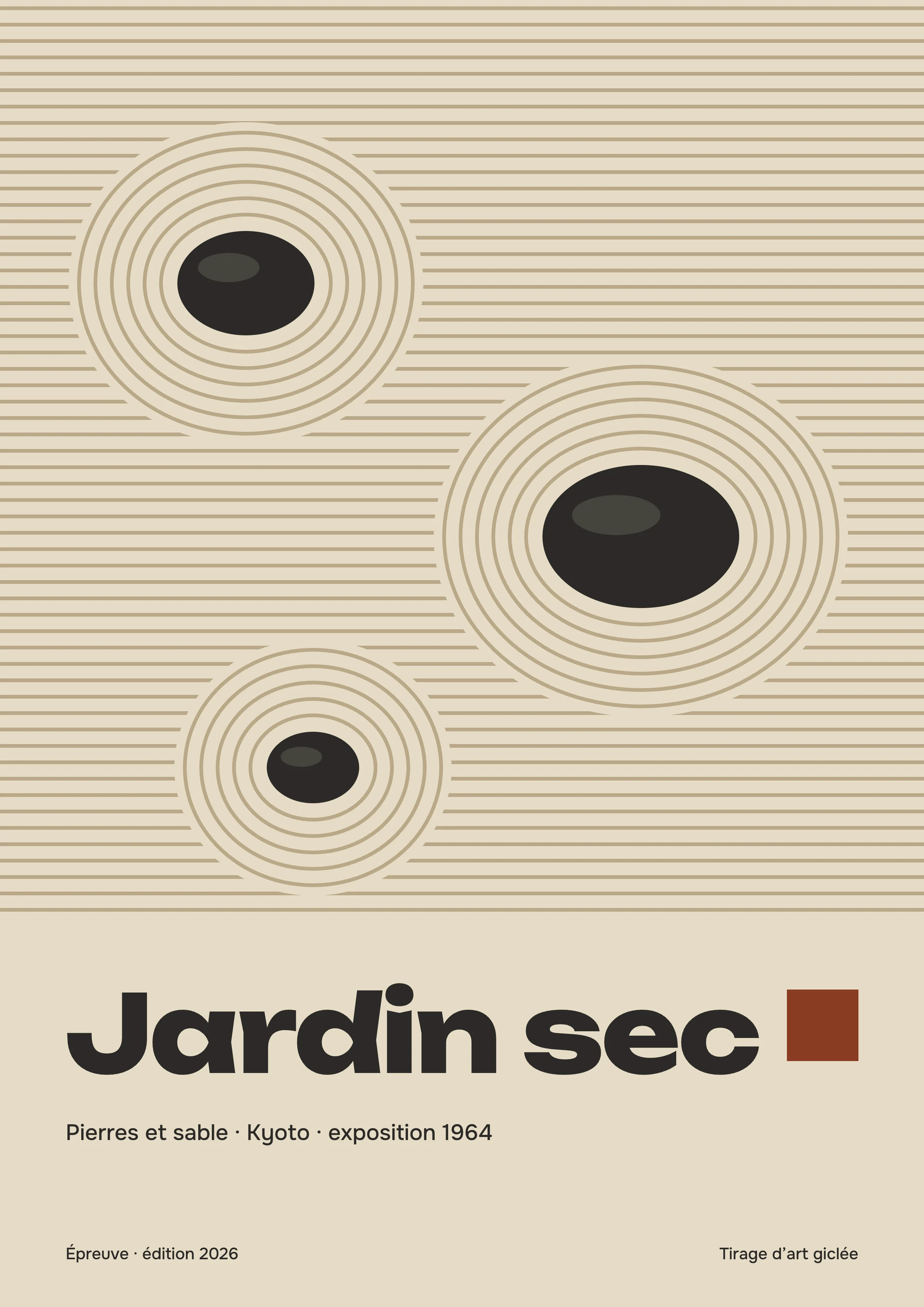 Détail de l’affiche Jardin sec à taille réelle