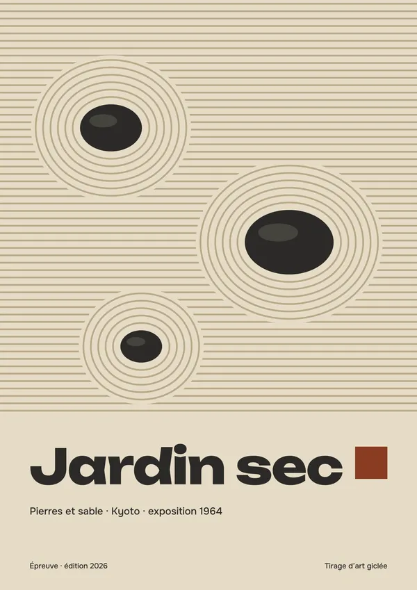 Affiche « Jardin sec »