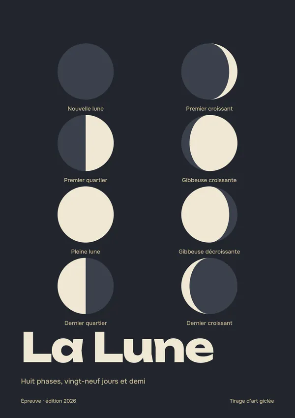 Affiche « La Lune »